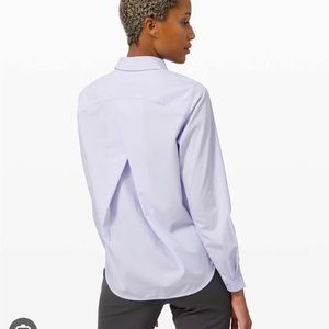 NWOT LULULEMON Full Day Ahead Shirt - Serene Blue